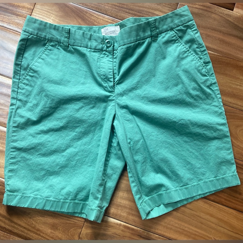 J. Crew Green Women's Bermuda Shorts